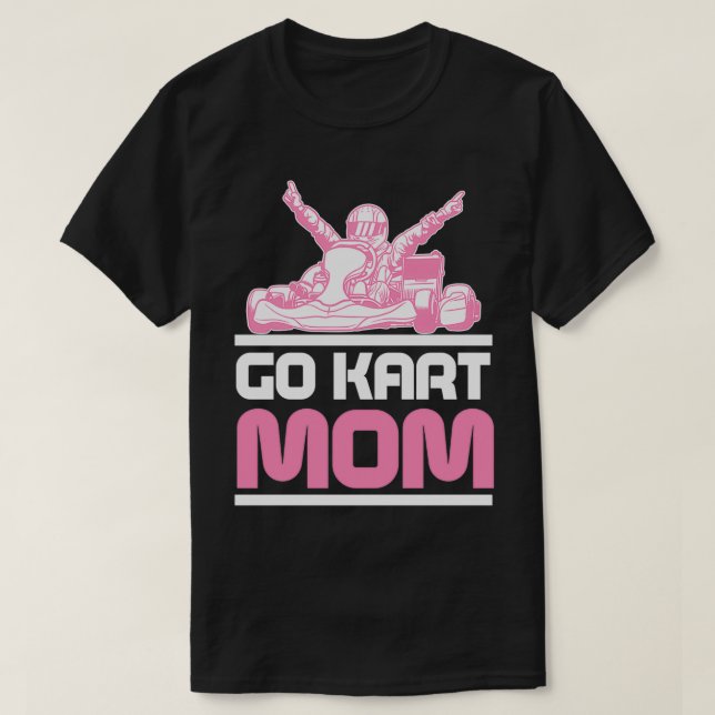 Go Kart Tävla Mamma Karting GoCart Racer product T Shirt (Design framsida)
