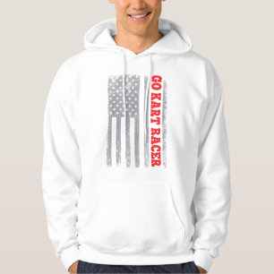 Go Kart Tävla Motor Karting GoCart Racer Hoodie