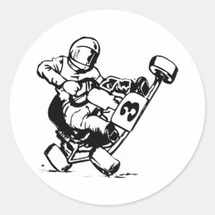 Go Kart Tävla Runt Klistermärke