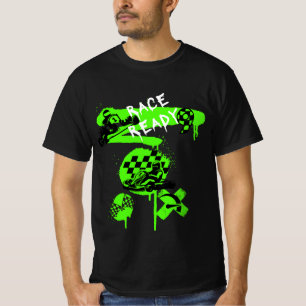 Go Kart Tävla "Tävling Redo" Graffiti T-shirt