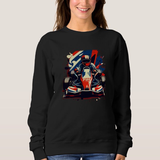 Go Kart-tävling T Shirt (Framsida)