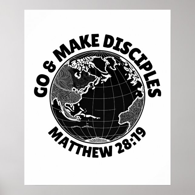 Go & make Disciples - Matthew 28:19 Poster (Framsidan)