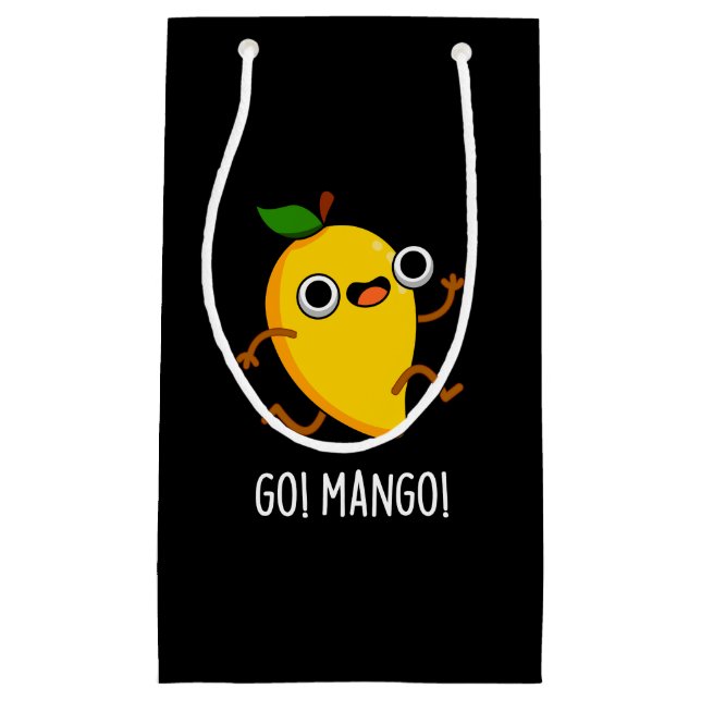 Go Mango Funny Running Mango Pun Mörk BG (Framsidan)