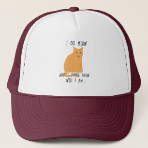 Go Meow Funny Cat Tecknad Roligt Slogan Keps
