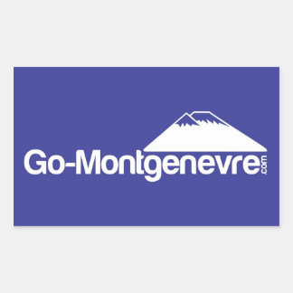 Go Montgenevre Sticker Rektangulärt Klistermärke
