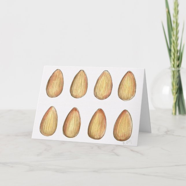 Go Nöt Almonds Almond Nöt Funny Birthday Card Kort (Framsida)