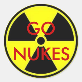 GO NUKES RUNT KLISTERMÄRKE