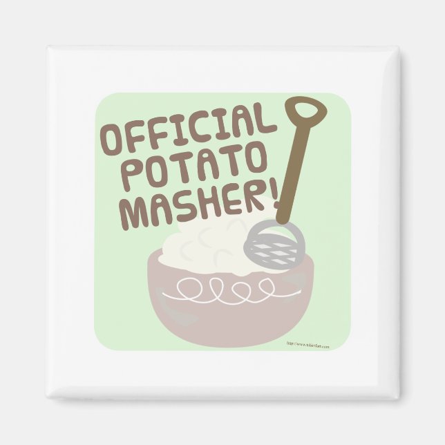 Go Officiell Potato Masher Go Magnet (Framsidan)