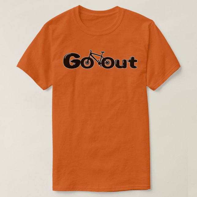 Go Out Cycling Design T Shirt (Design framsida)