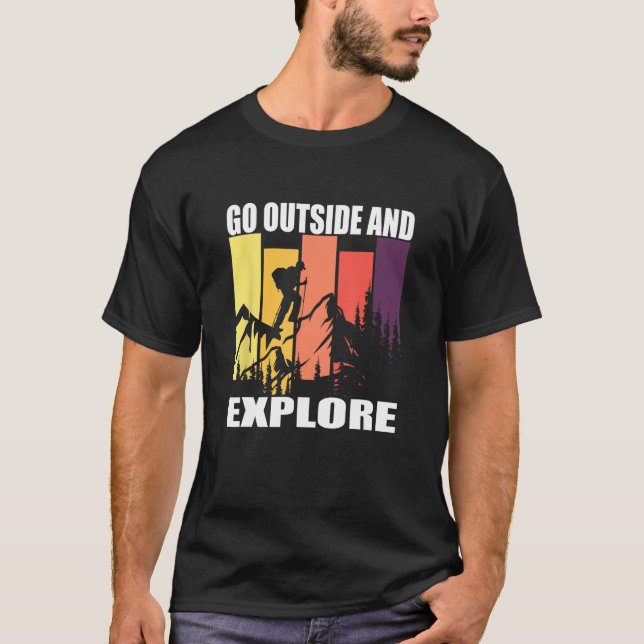Go Outside and Explore T Shirt (Framsida)
