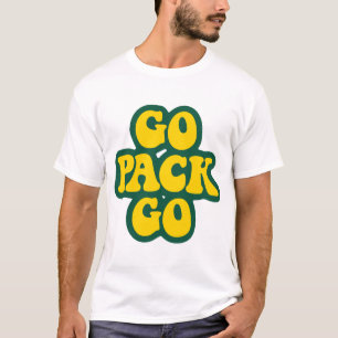 Go Pack Go-gult och grönt Digital Art för Gr T Shirt