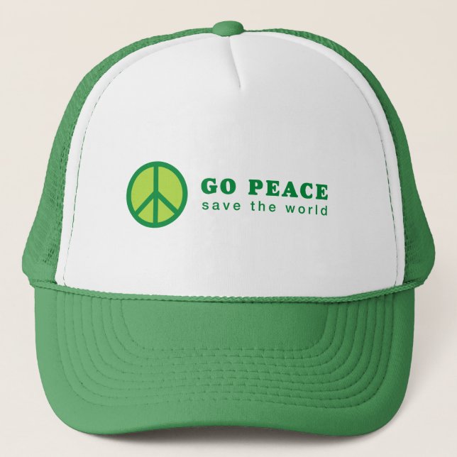 Go Peace (Grönt) Keps (Framsida)
