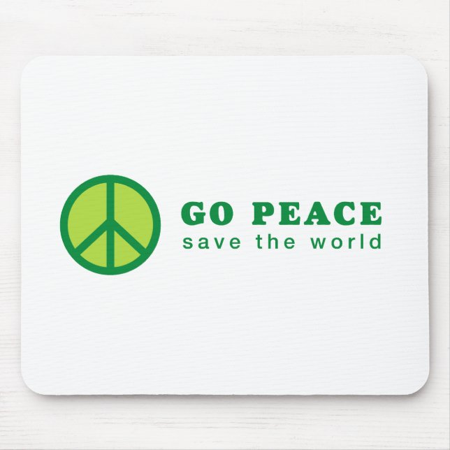 Go Peace (Grönt) Musmatta (Framsidan)