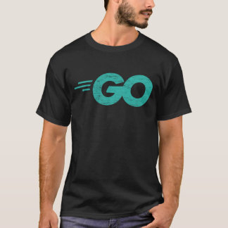 Go Programming Language with Go-logotyp är störd T Shirt