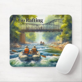 Go Rawing / River White Vatten Mousepad Musmatta