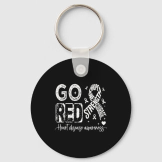 Go Red – American Heart Disease Awareness In Febru Nyckelring