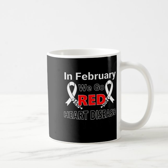 Go Red - American Heart Health Month Awareness In  Kaffemugg (Höger)