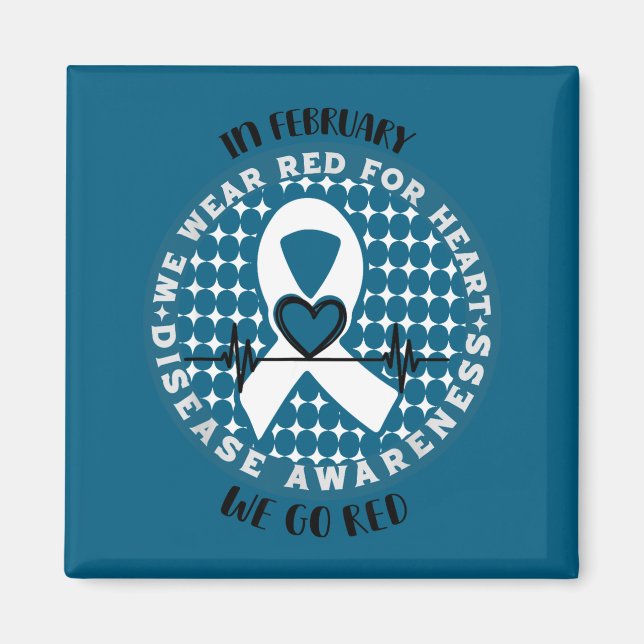 Go Red - American Heart Health Month Awareness In  Magnet (Framsidan)