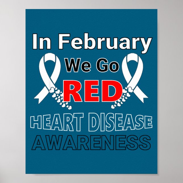 Go Red - American Heart Health Month Awareness In  Poster (Framsidan)