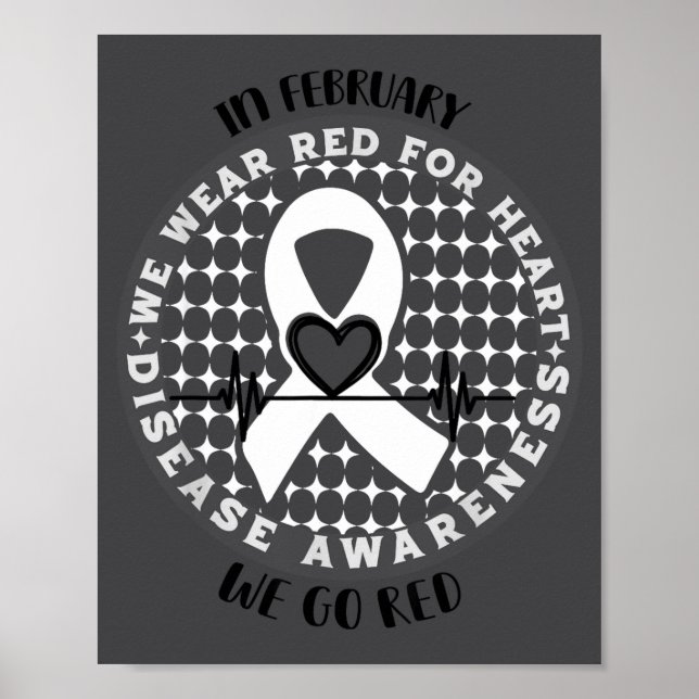 Go Red - American Heart Health Month Awareness In  Poster (Framsidan)
