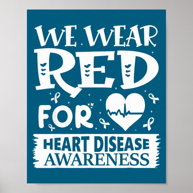 Go Red – Awareness For Us Heart Health Month In Fe Poster (Framsidan)