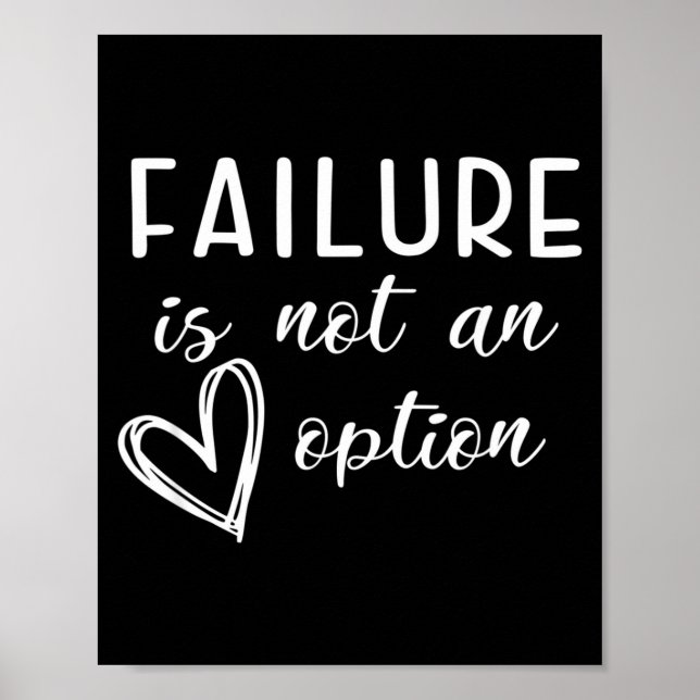 Go Red - Failure Is Not An Option  Poster (Framsidan)