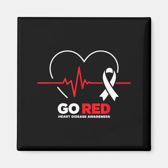 Go Red For Women American Chd Heart Disease Month  Magnet (Framsidan)