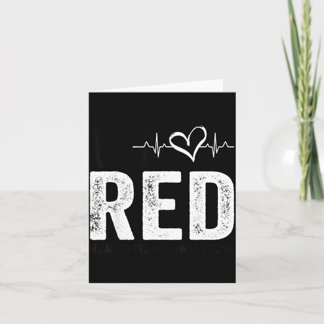 Go Red For Women American Heart Disease Month Awar Kort (Framsida)