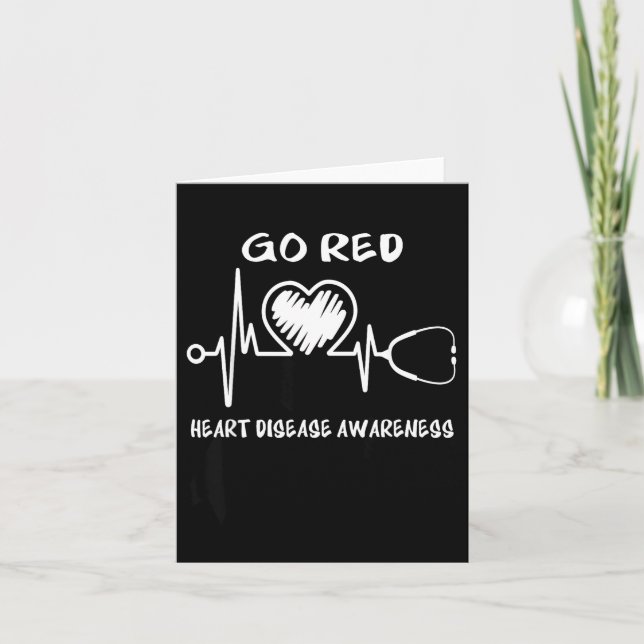 Go Red Heart Disease Awareness Month  Kort (Framsida)