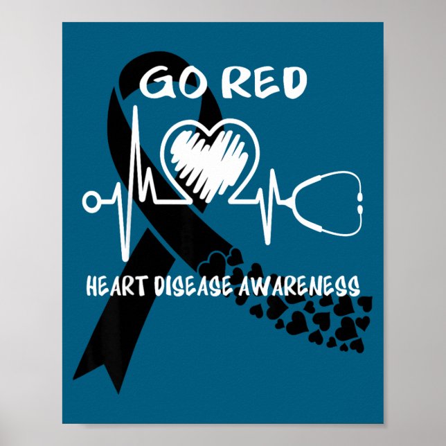 Go Red Heart Disease Awareness Month  Poster (Framsidan)