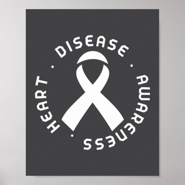 Go Red In February Heart Disease Awareness Health  Poster (Framsidan)