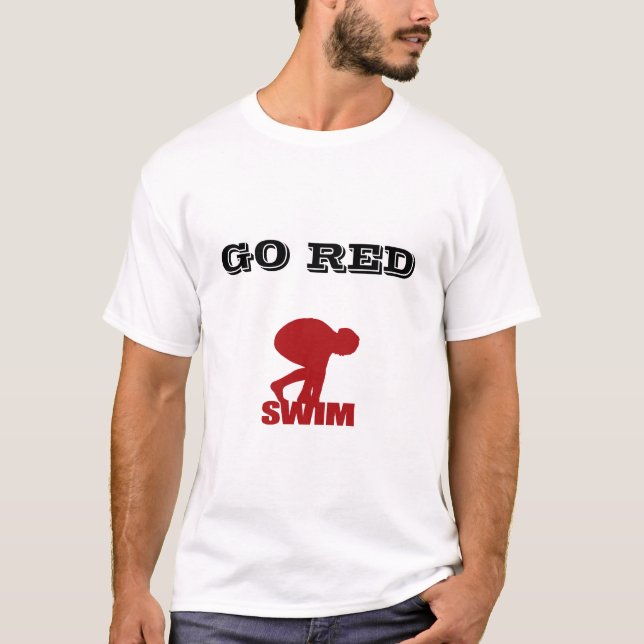 GO RED SIMMA Tee Shirt (Framsida)