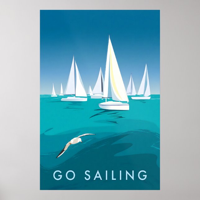 Go Sailing Travel Poster (Framsidan)