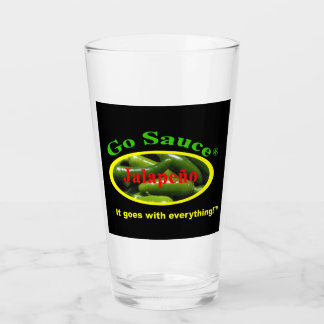 Go Sauce Pint Glass Glaskopp