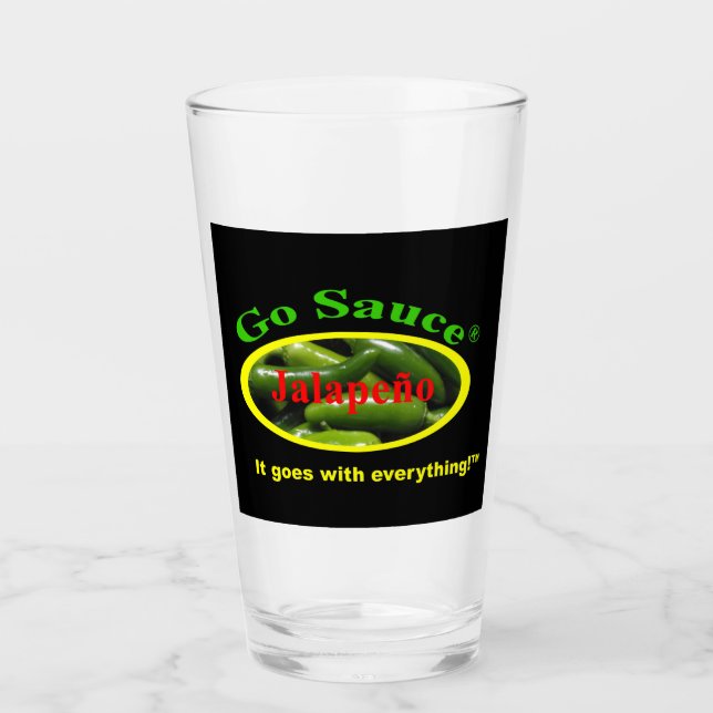 Go Sauce Pint Glass Glaskopp (Framsida)