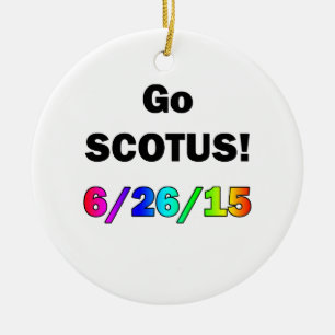 Go SCOTUS Julgransprydnad Keramik