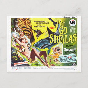 Go-Sheilas May7 2011 show flyer Vykort