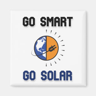 GO SMART GO SOLAR - FÖRNYBAR ENERGI MAGNET