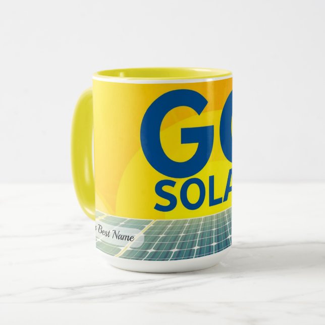 Go Solar Ray Mug Custom Mugg (Framsida vänster)