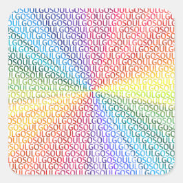 Go Soul Fyrkantigt Klistermärke