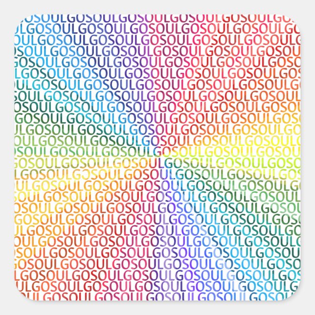 Go Soul Fyrkantigt Klistermärke (Framsida)