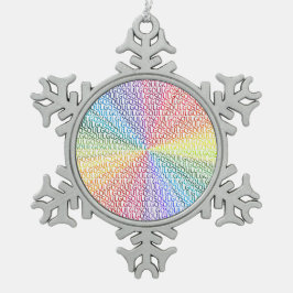 Go Soul! Snöflinga Pewter Julgransprydnad