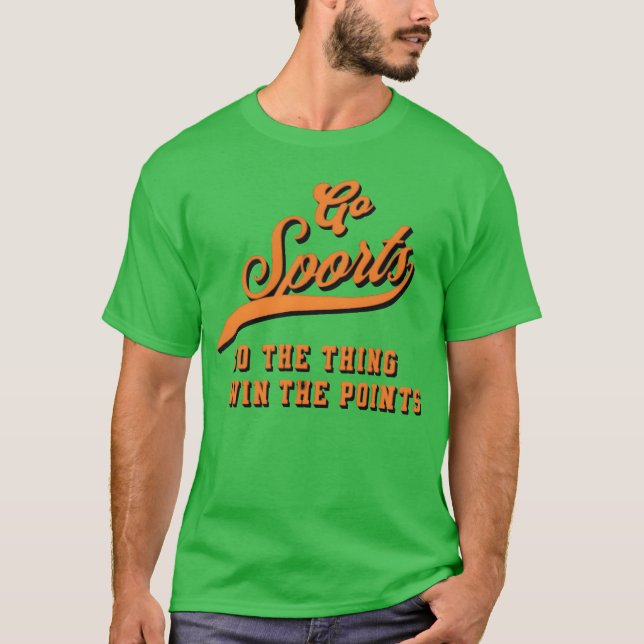 Go Sport Gör det Winhe Points tjej T Shirt (Framsida)