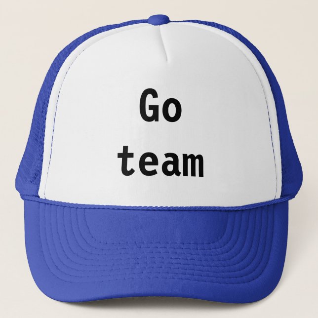 "Go team" hatt Keps (Framsida)
