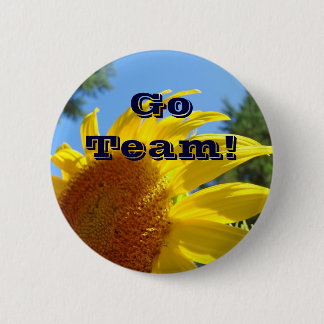 Go Team! knapp Solrosor jublande knappar
