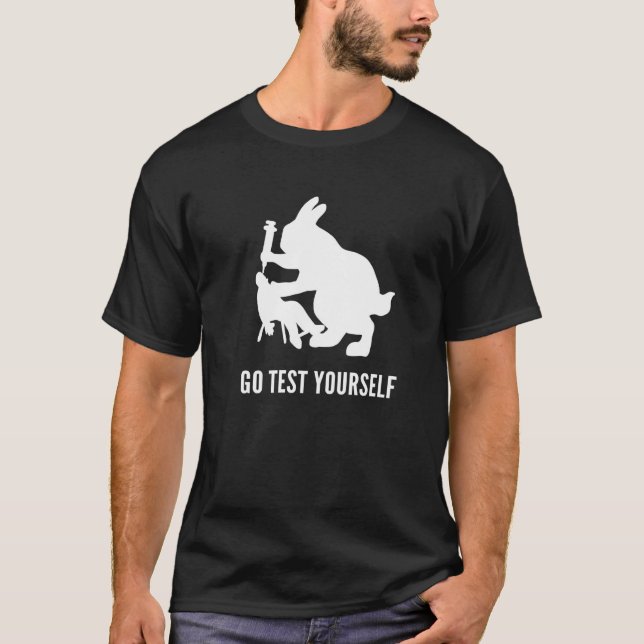 Go Test Yourself Zoologist   T Shirt (Framsida)