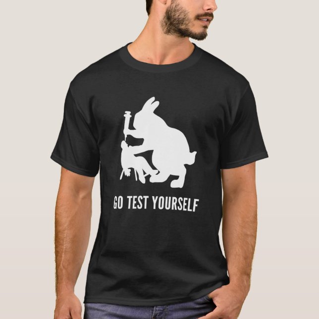 Go Test Yourself Zoologist T Shirt (Framsida)