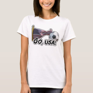 Go, USA Soccer Fläkt T Shirt