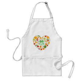 Go Vegan Apron Förkläde