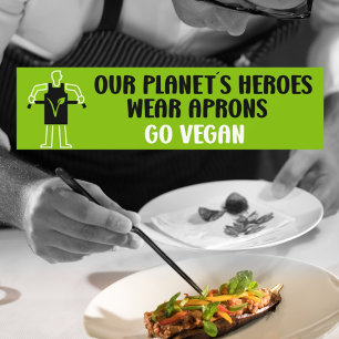 Go Vegan Bildekal
